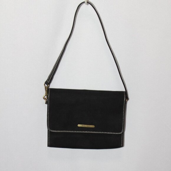 Nine West Black Suede Wristlet - Picture 4 of 15